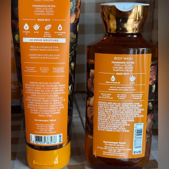 NEW B&BW Glazed Pumpkin 4 Piece Full Size Set - 48 hour moisture - Picture 3 of 3